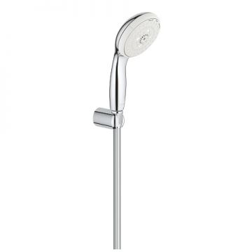 Set dus Grohe New Tempesta 100, 3 tipuri jet, suport prindere, crom100-27849001