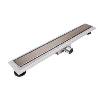 Set rigola pentru dus plus capac 110 cm Balneo Duplex inox periat