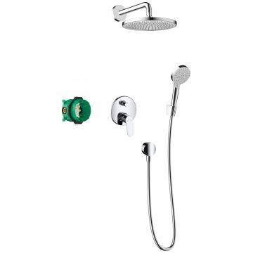 Sistem de dus incastrat Hansgrohe Crometta S 240 cu 2 consumatori crom