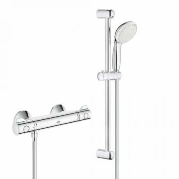 Baterie de dus termostatata cu set de dus Grohe Grohterm 800