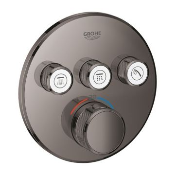 Baterie de dus termostatata Grohe Grohterm Smartcontrol antracit lucios