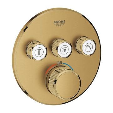 Baterie de dus termostatata Grohe Grohterm Smartcontrol auriu mat