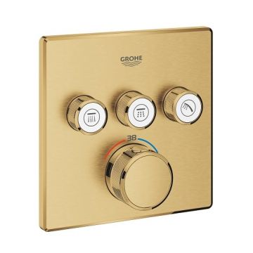 Baterie de dus termostatata Grohe Grohterm Smartcontrol auriu mat