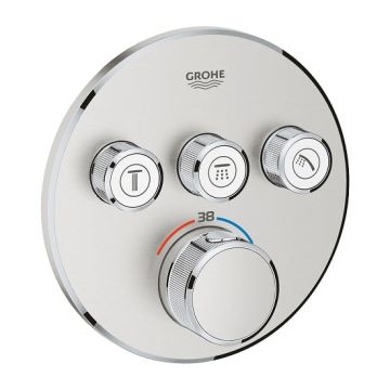 Baterie de dus termostatata Grohe Grohterm Smartcontrol crom mat