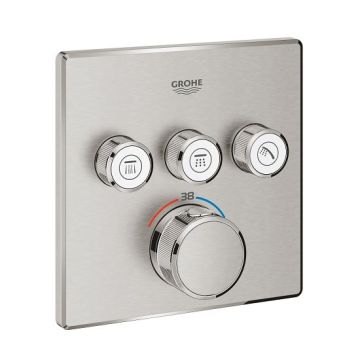 Baterie de dus termostatata Grohe Grohterm Smartcontrol crom mat