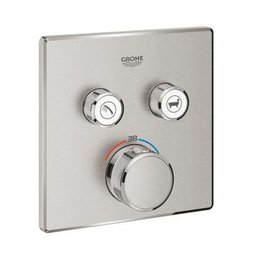 Baterie de dus termostatata Grohe Grohterm Smartcontrol crom mat