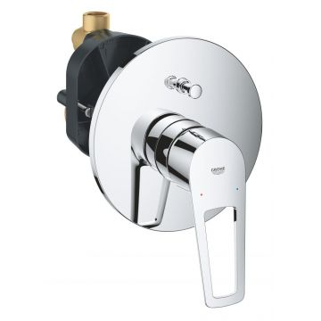 Baterie dus montaj incastrat Grohe Bauloop, 2 intrari, 2 iesiri, cartus ceramic, crom - 29081001