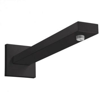 Brat de dus patrat 39 cm Hansgrohe negru mat