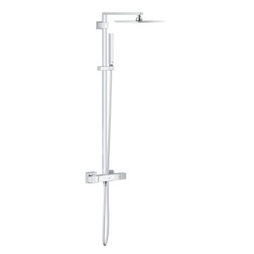 Coloana de dus crom cu baterie termostatata Grohe Euphoria Cube 230