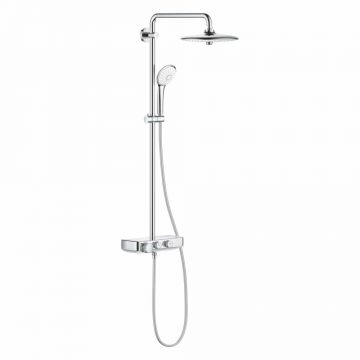 Coloana de dus crom cu baterie termostatata Grohe Euphoria Smartcontrol 260