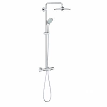 Coloana de dus crom cu baterie termostatata Grohe Euphoria System 260