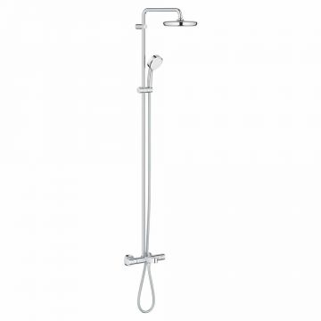 Coloana de dus crom cu baterie termostatata Grohe New Tempesta Cosmopolitan 210