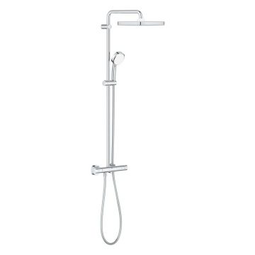 Coloana de dus crom cu baterie termostatata Grohe Tempesta Cosmopolitan 250 New