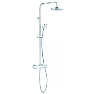 Coloana de dus Kludi Logo THM Dual Shower System cu baterie de dus termostatata