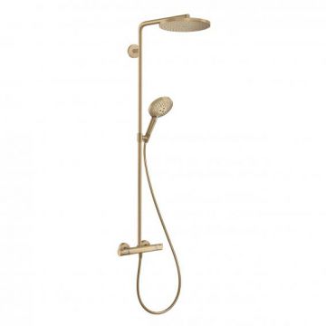 Coloana de dus termostatata Hansgrohe Raindance Select S bronz satinat