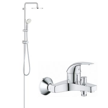 Coloana dus Grohe cu diverter, para 200, baterie cada/ dus Grohe (27389002,23768000)