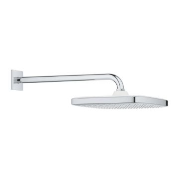 Palarie dus patrata crom O 250 mm cu brat de dus Grohe Tempesta Cube