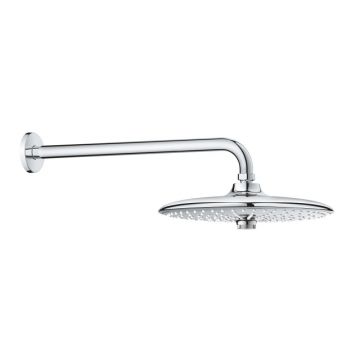 Palarie dus rotunda crom O 260 mm cu brat de dus Grohe Euphoria