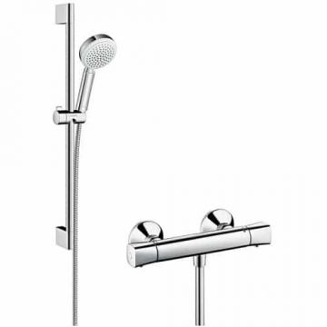 Set de dus cu baterie termostatata Hansgrohe Crometta 100 Vario Combi