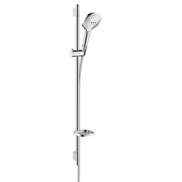 Set de dus cu para bara si furtun Hansgrohe Raindance Select Unica S crom