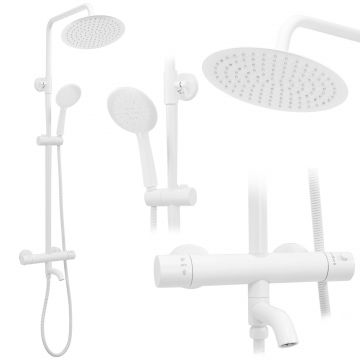 Set de dus cu termostat Lungo White