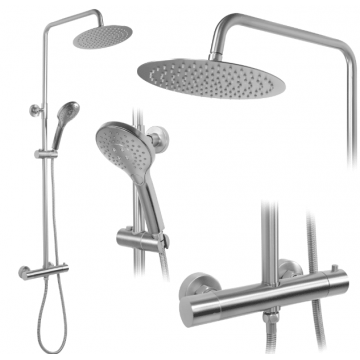 Set de dus cu termostat Rea Vincent Nichel Mat