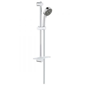 Set de dus Grohe Vitalio Comfort, 3 jeturi, universala, 600 mm, furtun 1.75 m, crom - 26097000