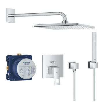 Set de dus incastrat crom Grohe Eurocube Perfect Rainshower Mono 310