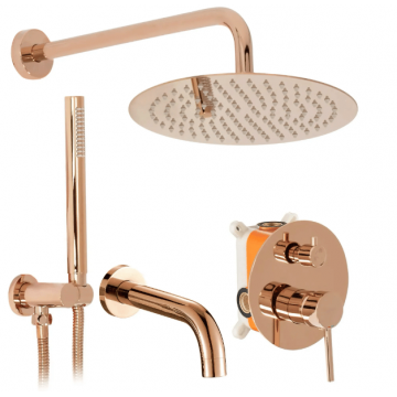 Set de dus incastrat Rea Lungo Rose Gold Lucios