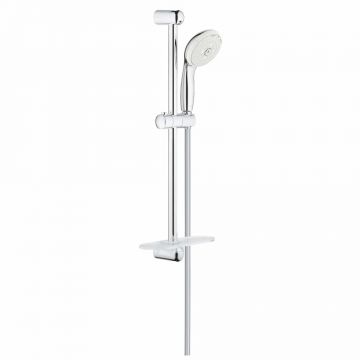 Set dus crom cu bara, para dus, furtun si savoniera Grohe Tempesta New 100