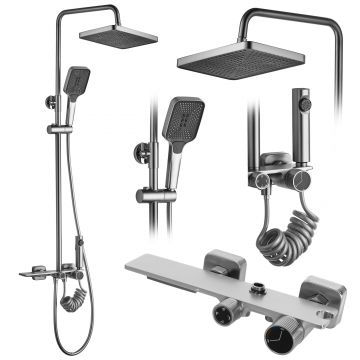 Set dus REA HELIX Nickel Brush INOX