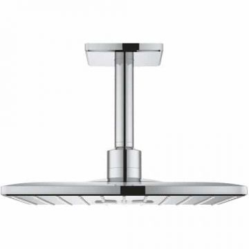 Set para de dus fixa cu brat 142 mm Grohe Rainshower SmartActiv Cube