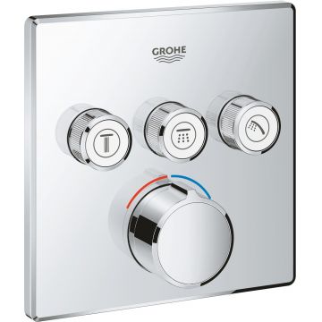 Baterie cada - dus Grohe SmartControl cu 3 functii montaj incastrat necesita corp ingropat crom