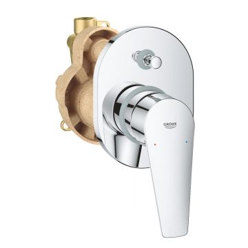 Baterie cada incastrata Grohe BauEdge New, include 32963000, monocomanda, crom - 29039001