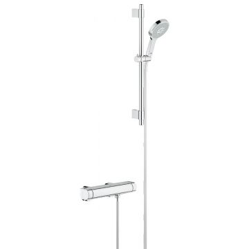 Baterie dus termostatata Grohe Grohtherm 2000 New cu set de dus Power&Soul Cosmopolitan