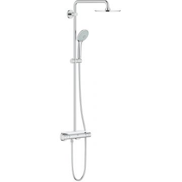 Coloana de dus Grohe Euphoria System 210 cu baterie termostatata savoniera crom