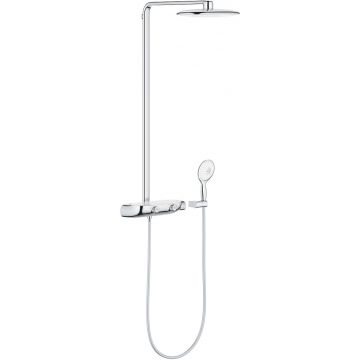 Coloana de dus Grohe RainShower System SmartControl Mono 360 cu baterie termostatata moon white