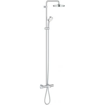 Coloana de dus Grohe Tempesta Cosmopolitan System 210 cu baterie cada termostatata crom