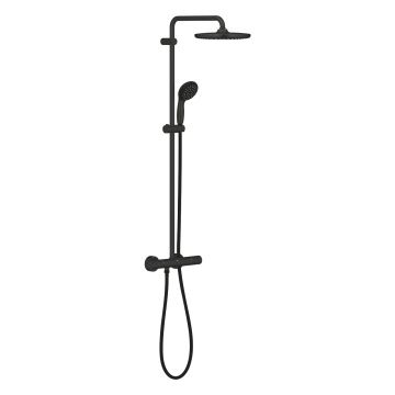 Coloana de dus Grohe Vitalio Start System 250 cu baterie termostatata 9.5 l/min matt black