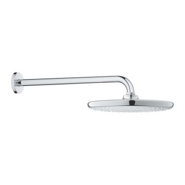 Palarie de dus Grohe Tempesta 250 1 jet cu brat de dus 38cm de perete 9.5 l/min crom