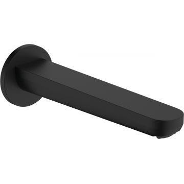 Pipa cada Hansgrohe Rebris S montaj incastrat 20cm negru mat