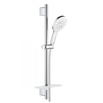 Set de dus Grohe Rainshower 130 Smartactive, bara 600 mm, 3 jeturi, moon white - 26576LS0