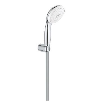 Set de dus Grohe Tempesta 100 para de dus cu 3 jeturi furtun 175cm si agatatoare crom