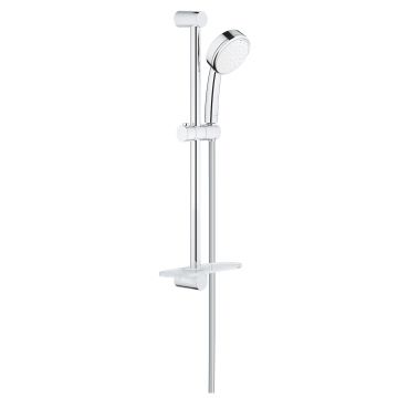 Set de dus Grohe Tempesta Cosmopolitan 100 cu para de dus 2 jeturi furtun 175cm si bara de 60cm savoniera crom