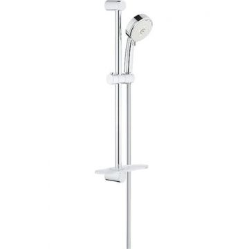 Set de dus Grohe Tempesta Cosmopolitan 100, suport 600 mm, para dus, 3 functii, furtun 1.75 m, anti-calcar, crom- 27576002