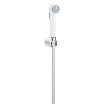 Set de dus igiena intima Grohe Tempesta-F Trigger Spray 30 cu agatatoare si furtun 100cm crom-alb