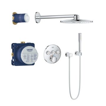 Set de dus incastrat cu baterie termostatata Grohe Grohtherm SmartControl Rainshower SmartActive 310