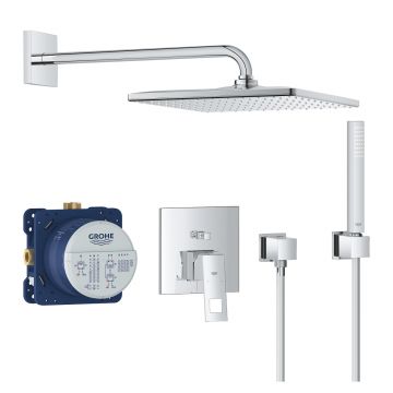 Sistem de dus incastrat Grohe Eurocube cu set de dus Rainshower Mono 310 Cube crom