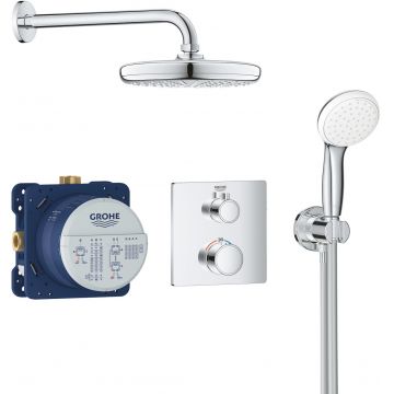 Sistem de dus incastrat Grohe Grohtherm Perfect Tempesta 210 crom