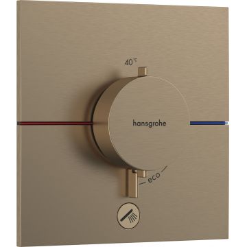 Baterie cada - dus termostatata Hansgrohe ShowerSelect Comfort E cu montaj incastrat necesita corp ingropat bronz periat